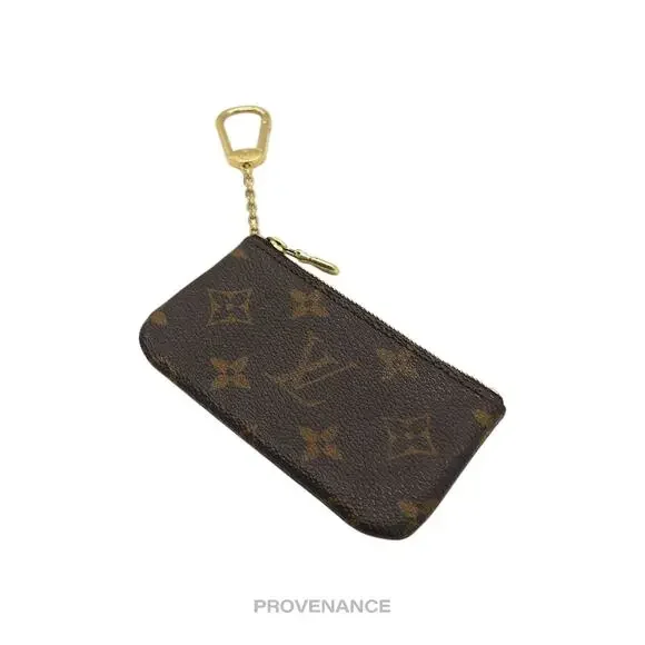 🔴 Louis Vuitton Key Pouch Cles -Monogram